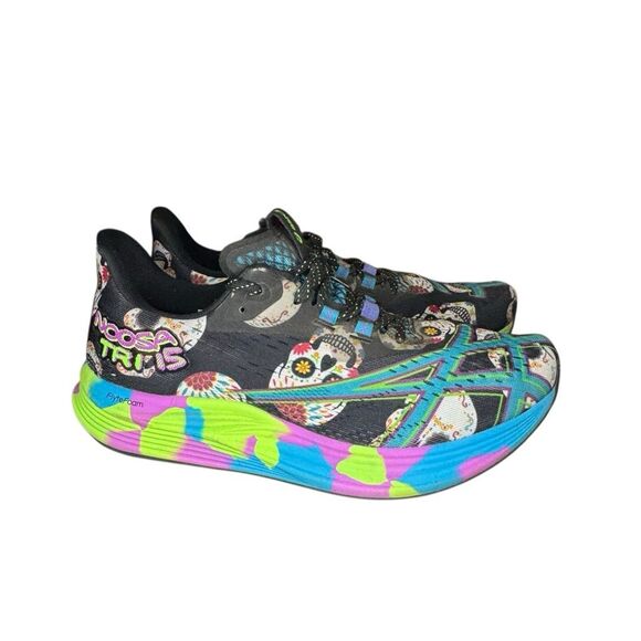 Asics Noosa Tri 15 Women’s Running Shoes Avant Garde Dia De Los Muertos Size 9 - Picture 2 of 8